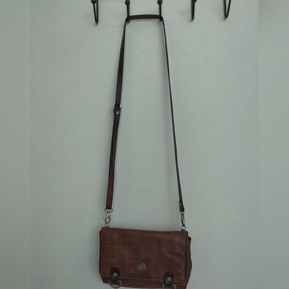 Brown Leather "The Trend" Crossbody Bag - Picture 2 of 6